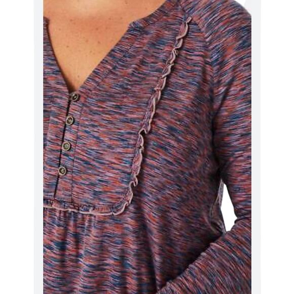 Matilda Moments With You Planetarium Tunic Top Size M Purple Pink Blue Space Dye - Picture 11 of 15